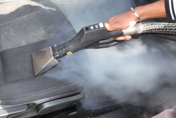 Car seat upholstery cleaning