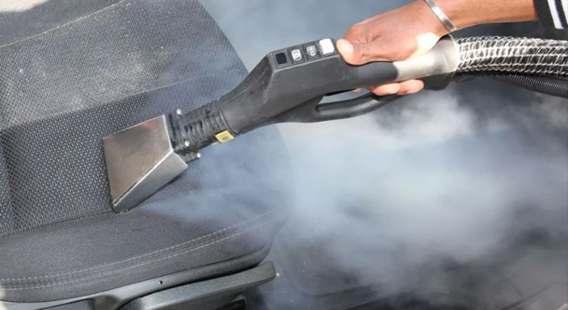 Car seat upholstery cleaning